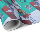 Runaround Sue Gemälde von Alfred Fox Geschenkpapier (Rolleneckpunkt)