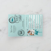 Runaway Bay Jamaica Passport Hochzeitseinladung Einladung (Innenseite)