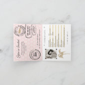 Runaway Bay Jamaica Passport Hochzeitseinladung Einladung (Innenseite)