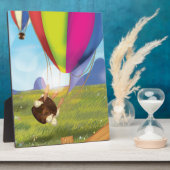 Runaway Cartoon Balloon Fotoplatte (Seite)