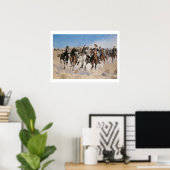 Runaway Horses Art Print Poster (Heimbüro)