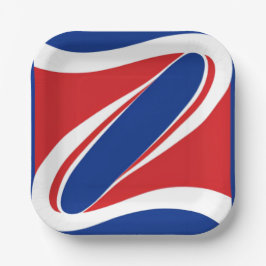 Runaway Patriot Square Pappteller