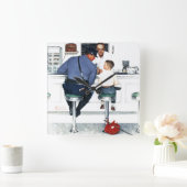 Runaway Quadratische Wanduhr (Zuhause)