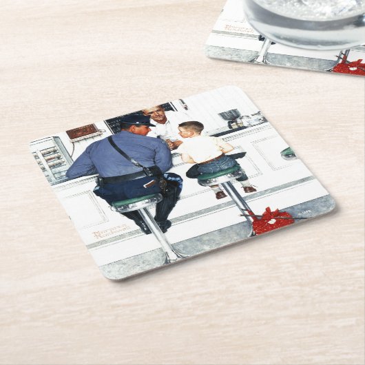 Runaway Rechteckiger Pappuntersetzer (angewinkelt)