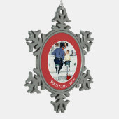 Runaway Schneeflocken Zinn-Ornament (Links)