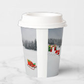 Runaway Sleigh Paper Cups Pappbecher (Rechts)