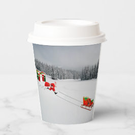 Runaway Sleigh Paper Cups Pappbecher