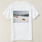Runaway Sleigh Unisex T - Shirt (Design Rückseite)