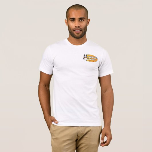 RunBuddy Mobile-Logo mit Backslogan T-Shirt (Vorne ganz)