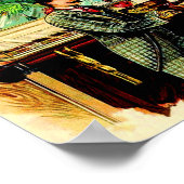 Rund 1900 New Sports Cigarren-Box-Label Poster (Ecke)