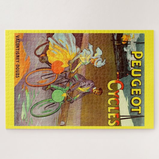 Rund 1900 Peugeot Fahrräder und Puzzle (Horizontal)