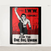 Rund 1905 kommt die IWW Wandteppich (Vorderseite)