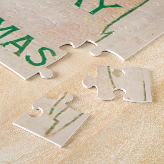 Rund 1910 Weihnachtsmann im lila Gewand Puzzle (Seite)