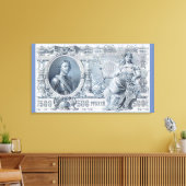 Rund 1912 Zaristisches Russland 500 Rubel-Rechnung Leinwanddruck (Insitu (Wohnzimmer))