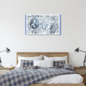 Rund 1912 Zaristisches Russland 500 Rubel-Rechnung Leinwanddruck (Insitu (Schlafzimmer))