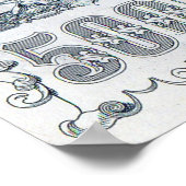 Rund 1912 Zaristisches Russland 500 Rubel-Rechnung Poster (Ecke)