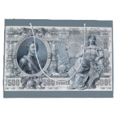 Rund 1912 Zaristisches Russland 500 Rubelrechnung Große Geschenktüte (Rückseite)
