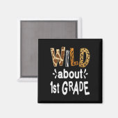 Rund 1. Klasse Willkommen zurück in der Schule Magnet (Vorderseite/Rückseite)