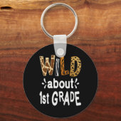 Rund 1. Klasse Willkommen zurück in der Schule Schlüsselanhänger (Vorderseite)