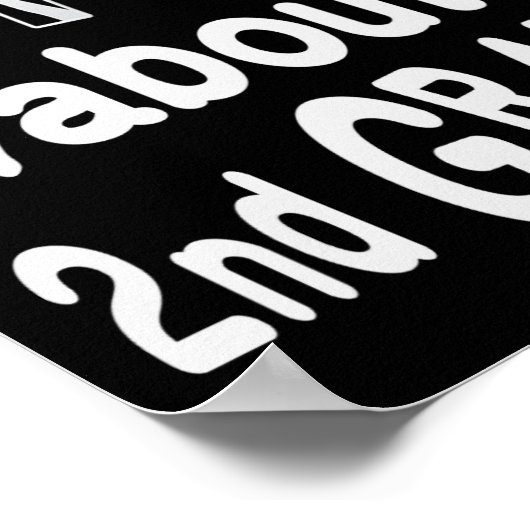 Rund 2. Klasse Willkommen zurück in der Schule Poster (Ecke)