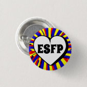 Rund-Abzeichen des ESFP MBTI 3 cm Button (Vorne & Hinten)
