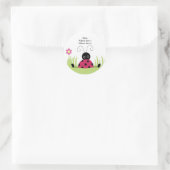 RUND ADDRESS LABELS Little Ladybug Runder Aufkleber (Tasche)
