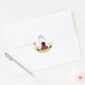 RUND ADDRESS LABELS Little Ladybug Runder Aufkleber (Umschlag)
