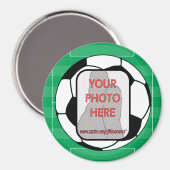 Rund anpassbare Foto-Fußball-Magnete Magnet (Vorderseite/Rückseite)