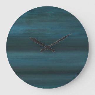 Rund Blaue Regen Abstrakt Wanduhr