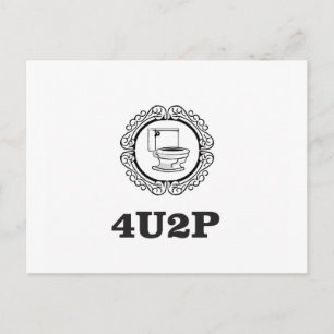 rund, damit Sie pinkeln Postkarte