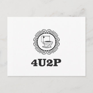 rund, damit Sie pinkeln Postkarte
