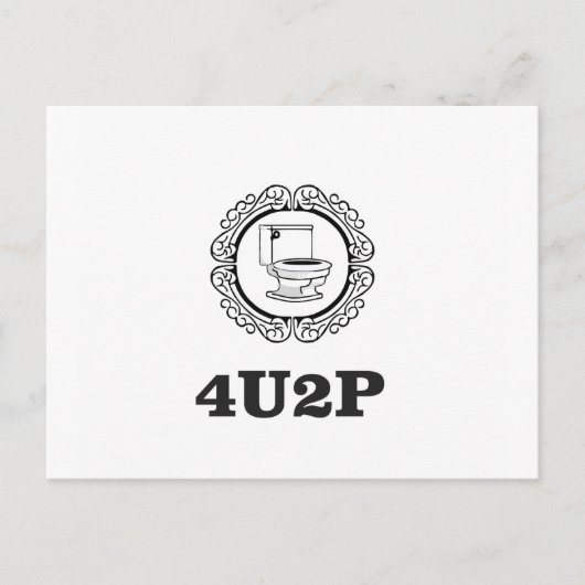 rund, damit Sie pinkeln Postkarte (Vorderseite)