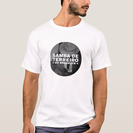 Rund Design Schwarz/Weiß T-Shirt (Vorderseite)