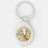 Rund (einseitig) schlüsselanhänger (Vorderseite)