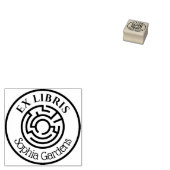 Rund Ex Libris Labyrinth 02 Gummistempel (Stempel)