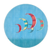 Rund farbiges Kite Surfbrett Schneidebrett (Vorderseite)