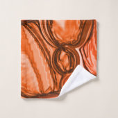 Rund formförmige Formen wie Samen, Korallen und Ro Badhandtuch Set (Waschlappen)