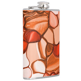 Rund formförmige Formen wie Samen, Korallen und Ro Flachmann