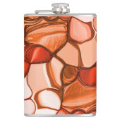 Rund formförmige Formen wie Samen, Korallen und Ro Flachmann (Vorderseite)