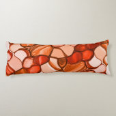 Rund formförmige Formen wie Samen, Korallen und Ro Seitenschläferkissen (Rückseite)