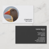 Rund Foto - Graugans Visitenkarte (Vorne/Hinten)