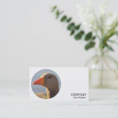 Rund Foto - Graugans Visitenkarte (Stehend Vorderseite)