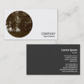 Rund Foto - Im Park Visitenkarte (Vorne/Hinten)