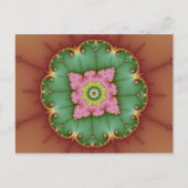 Rund - Fraktal Postkarte (Vorderseite)