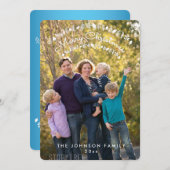 Rund fröhliches Weihnachts-Foto Feiertagskarte (Vorne/Hinten)