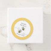 Rund-Graue und gelbe Hummeln-Tag Geschenkanhänger (Beispiel)