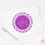 Rund-halayang-Ube oder lila Konfitüre Runder Aufkleber (Umschlag)