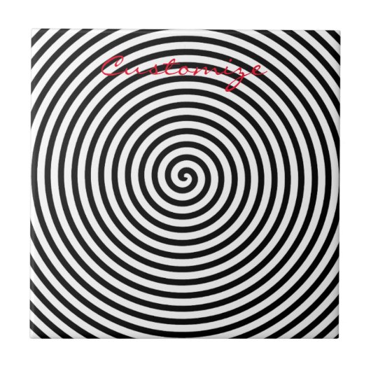 Rund Hypnose Spirale Thunder_Cove Fliese (Vorderseite)