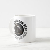 Rund kann nichts den Honig-Dachs-Entwurf STOPPEN Kaffeetasse (Vorderseite Links)