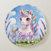 Rund Kissen für das Feld Unicorn (Rückseite)